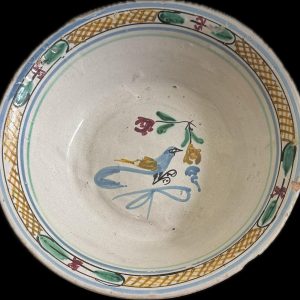 Piatto decorato, metà/fine XIX secolo – Provenienza Calvello, recuperato a Udine