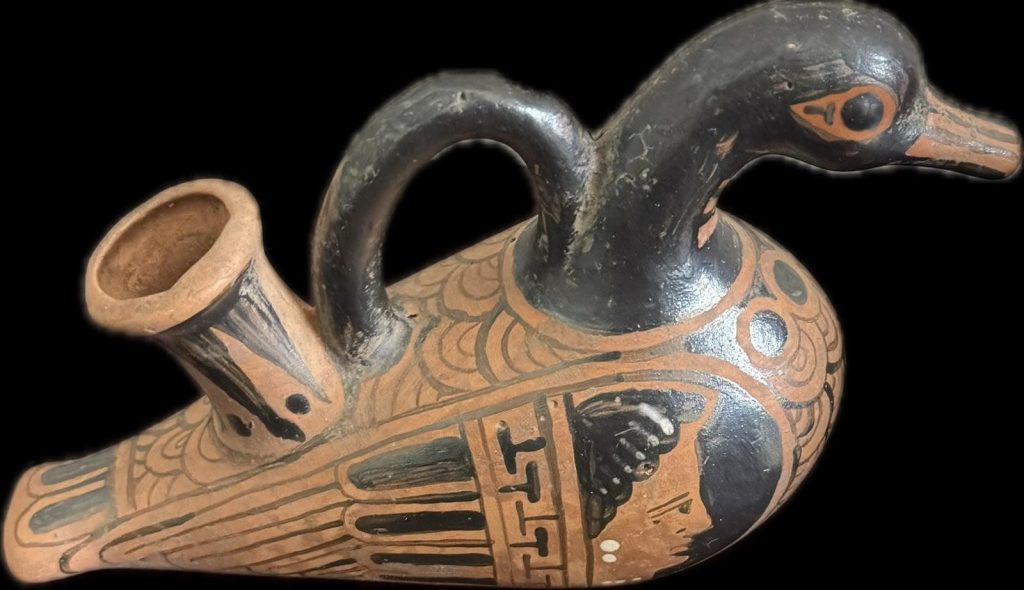 Vaso askos a forma di anatra – Riproduzione contemporanea