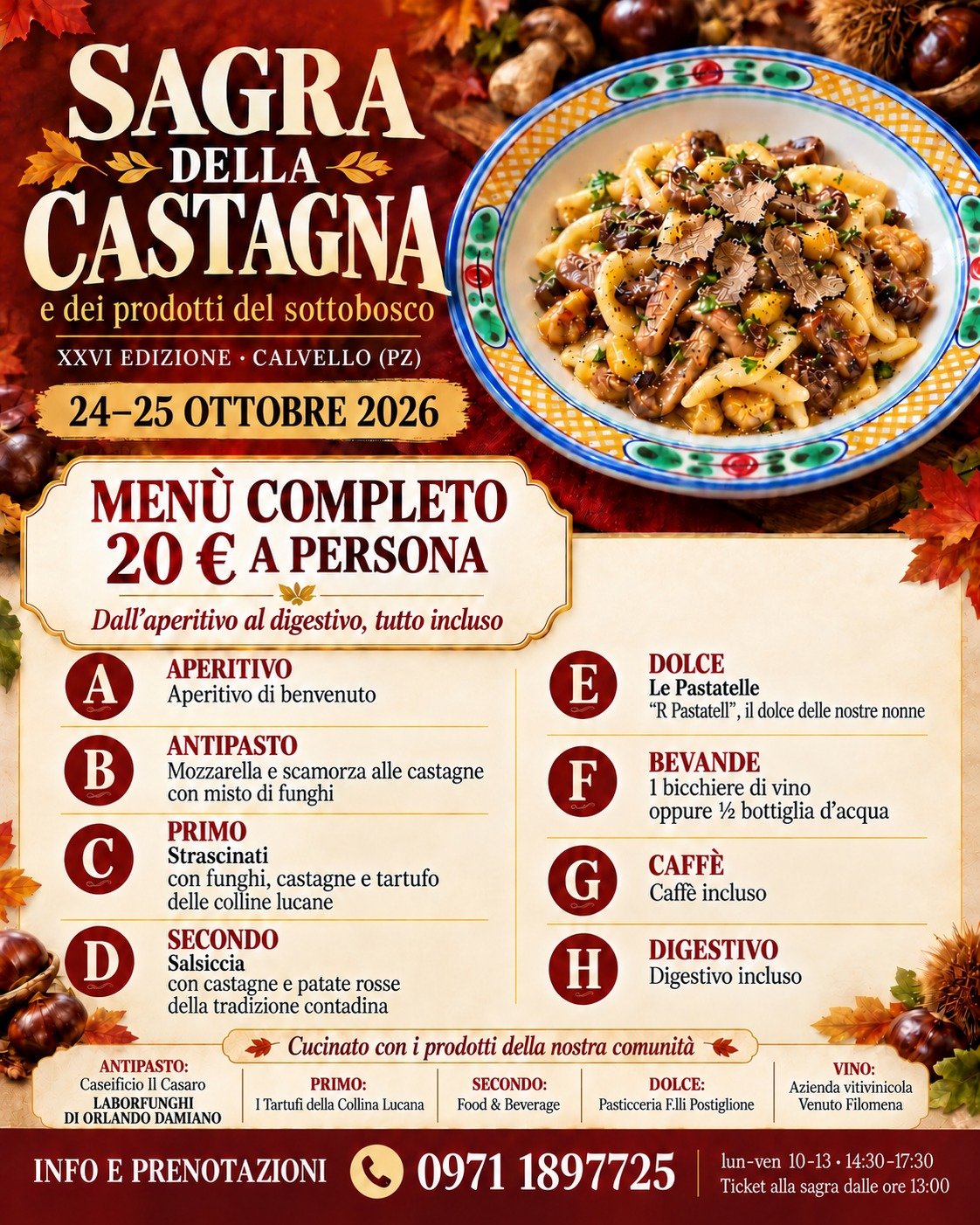 Menù della Sagra della Castagna - immagine 2